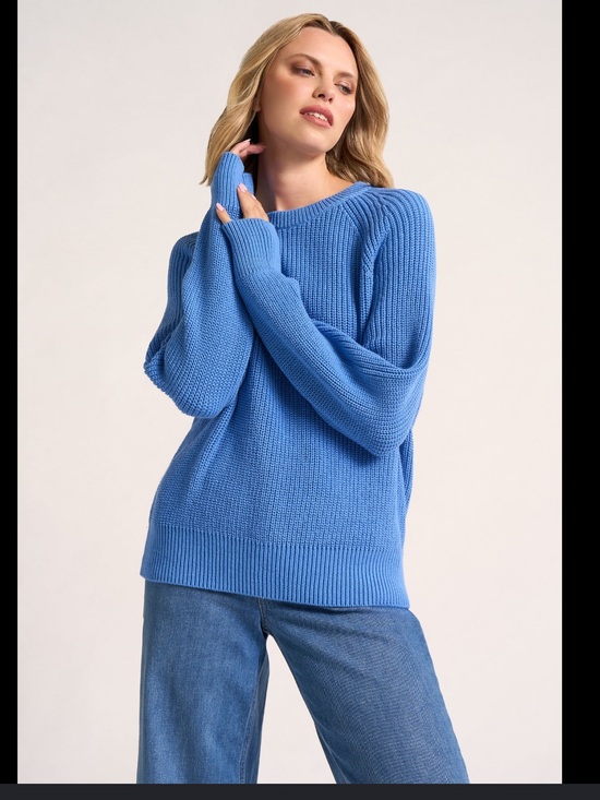 Blu Pepper Sweaters - Orange 
Ribbed Crewneck Sweater - Classic Women’s Knit